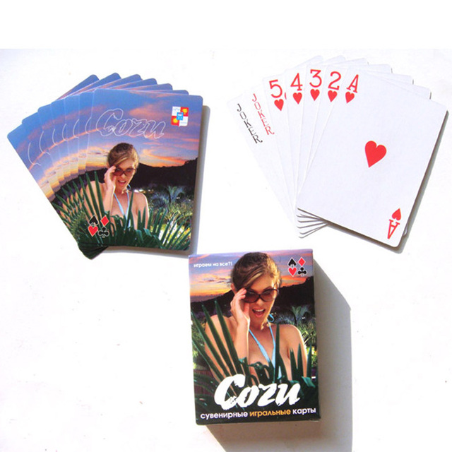 Factory Custom Printing Classic Standard Poker Playing Cards With Box