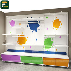 Exhibidores de Ropa Modernos para Minoristas, Mostrador de Ropa, Mueble de Exhibición de Vidrio para Tiendas Comerciales - Product Image 1