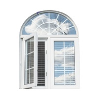 Verre feuilleté trempé double design Nouvelles fenêtres en arc d'impact Barre de vitrage en aluminium Sécurité Design graphique Personnalisé Moderne