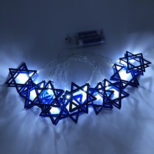 3.2m Pin hoạt động dẫn ánh sáng lên hanukkah menorah hình ánh sáng chuỗi sao của <span class=keywords><strong>David</strong></span> gadol chuỗi ánh sáng do Thái kỳ nghỉ Nguồn cung cấp - Product Image 5
