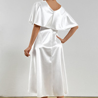 Robe de nuit ample et élégante de grande taille, couleur unie, pour la maison, style haut de gamme, vente en gros