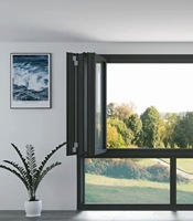 Portes pliantes et fenêtres de patio en alliage d'aluminium OEM&ODM avec isolation thermique insonorisée pour balcon de villa