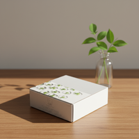Boîtes d'expédition personnalisées en papier kraft blanc et carton ondulé avec logo, emballage de taille personnalisée, boîte cadeau magnétique
