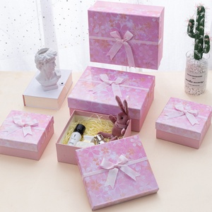Newborn Baby Gift Box Set Corrugated Pink Kraft <b>Cardboard</b> Paper <b>Boxes</b> Sponge Liner <b>for</b> Kids Gift <b>Packing</b> - Product Image 4