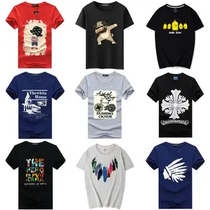 2023 New 100%cotton t-shirts for men printing brand men's t-shirts high quality graphic tshirts
