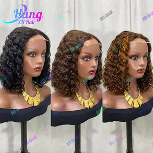 Peluca de cabello humano virgen peruano sin procesar, peluca de cabello humano con encaje frontal de alta definición, vendedores, peluca de cabello humano Bob corto - Product Image 2
