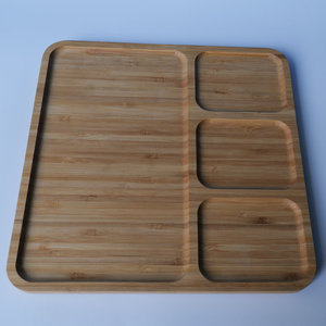 Bamboo hotel <b>tray</b>, home snack plate, barbecue plate, salad plate, Japanese tableware, tea <b>tray</b>, <b>dinner</b> plate, fruit plate - Product Image 2