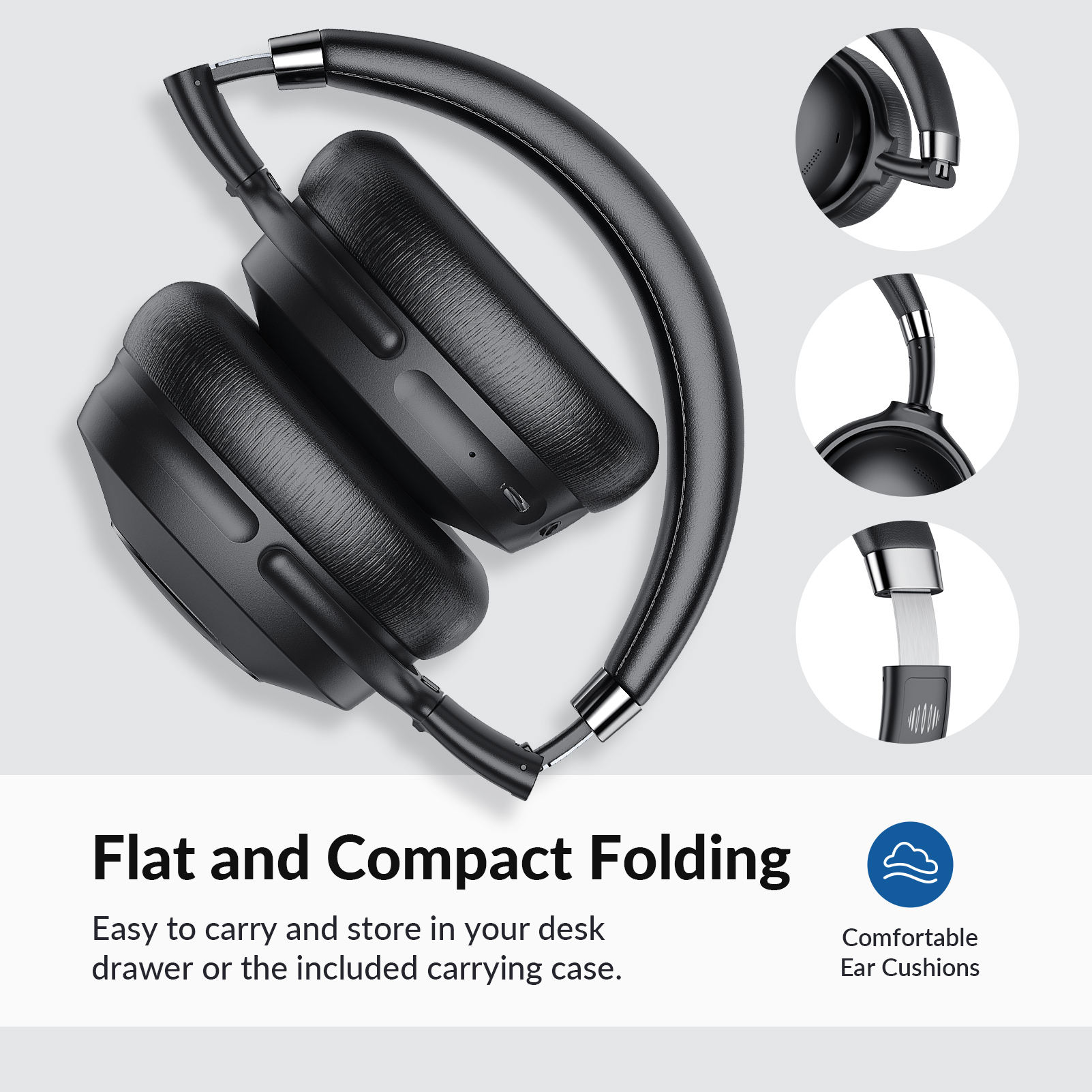On Ear Cuffie Bluetooth 5.4, Open Ear Senza Fili Bluetooth - Foto 7