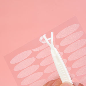 Outils de maquillage LMLTOP, 120 paires de ruban adhésif pour paupières en dentelle invisible naturel, grand œil, imperméable, double autocollants pour paupières avec paillettes A492 - Product Image 3