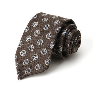 Elegante mezcla de seda cuello rizado corbata 3 pliegues estilo occidental triple plisado diseño - Product Image 4