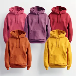 ANYU sweats à capuche hip hop personnalisés de luxe pour hommes sweat à capuche 100% coton vierge de différentes couleurs