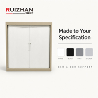 Kit de porte à enroulement ABS blanc, gris, noir, sur mesure, avec rail et poignée pour armoire de rangement et meuble à panneaux