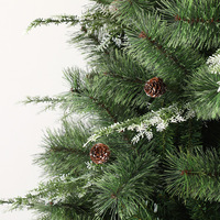 Grand sapin de Noël artificiel en PVC floqué, de haute qualité, effet neige, pour la décoration des hôtels et centres de conférence