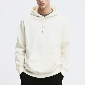 Vente chaude Sweat à capuche pour hommes lourds brodé et teint en plaine Vêtements d'hiver populaires en polyester/coton - Product Image 1