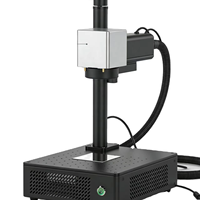 ActionLasers Nouvelle Machine de Marquage Laser Fibre 20-100W - Haute Précision 0,001 mm Portable pour Marquage 3D de Logos et de Bagues de Pigeon, Prise en Charge DXF, Refroidissement par Air