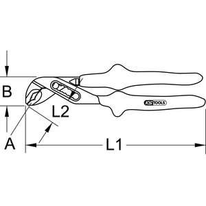 Pince pompe à eau KS TOOLS 1000V, 300mm - Product Image 3