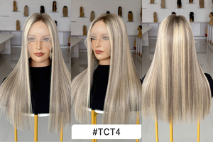 Best Quality Virgin European Cutcile Aligned Hair Single Small Knots Lace Top Wigs Bleached Knots #TCT4 - Product Image 2