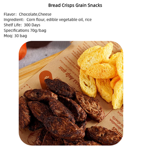 Crujiente chocolate negro queso tostadas pan francés aperitivo sabor <span class=keywords><strong>salado</strong></span> chino comida asiática Paquete de fábrica al por mayor - Product Image 5