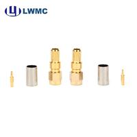 Connecteur mâle SMA LWMC à sertir pour câble LMR240 et câble de 5 mm, jusqu'à 3 GHz, VSWR 1.2 max.