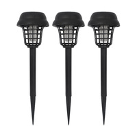 Lampe Solaire Anti-Moustiques pour Jardin, avec Fonction Électrocution, Extérieure, Étanche, Design Optique Violet. Conception Étanche.
