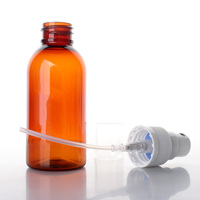 HOPECK Flacon pulvérisateur à brouillard fin en PET mat réutilisable de haute qualité avec bouchon à vis et pompe, 5-120 ml, pour médicaments liquides