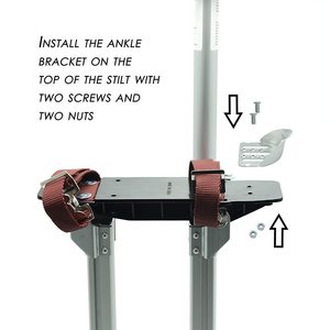 Professionele 24 \ "-40 \" Aluminium Stelten Met Loopband Werkplatformen Voor Gipsplaat Coating - Product Image 5