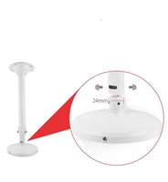 Soporte de cámara domo de aleación de aluminio para exteriores y caja de conexiones con soporte telescópico soporte de monitoreo para cámara CCTV
