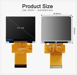 Polcd Màn Hình TFT 2.31 Inch Màn Hình <span class=keywords><strong>LCD</strong></span> Giao Diện RGB 18 Bit 320*240 Màu Đen Truyền Qua 500:1 - Product Image 5