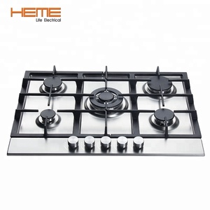 Estufa de Gas Integrada de 5 Quemadores de Acero Inoxidable, Fuente de Energía para Uso Doméstico, Electrodomésticos de Cocina - Product Image 1