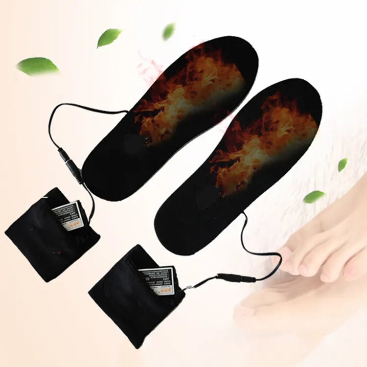 यूनिसेक्स सर्दियों पैर Warmers जूते बूट बिजली पैड धो सकते हैं गरम Insoles
