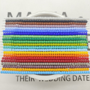 Cuentas de Vidrio Checo Sólido Opaco de 3mm, Color Real, Sin Decoloración, para Fabricación de Joyería, Pulseras, Pendientes, Manualidades DIY - Product Image 3