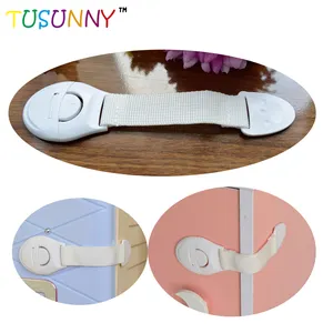 Baby Locks Child Safety Strap Locks Safe Quick And Easy Adhesive Cabinet Drawer Door Latches For Fridge Cabinets Drawers