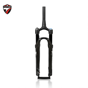 Fourche avant de VTT Twitter 27.5/29 pouces personnalisable couronne en aluminium <span class=keywords><strong>Suspension</strong></span> à pression d'air droite 9mm haute résistance - Product Image 1