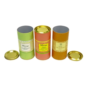 Bottle Round Gift Packaging Cylinder Box Sandal Wood Tube Box Custom Paper Cardboard Tube