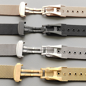 Design semplice sgancio rapido 20mm 22mm Milanese cinturino <span class=keywords><strong>in</strong></span> maglia spazzolato <span class=keywords><strong>acciaio</strong></span> inossidabile con fibbia <span class=keywords><strong>in</strong></span> metallo cinturino orologio <span class=keywords><strong>in</strong></span> metallo - Product Image 5