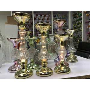 Wholesale Decorative LED Glass <b>Candle</b> <b>Sticks</b> <b>Holder</b> Stand - Product Image 5