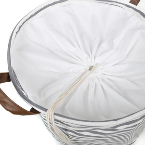 Sinh Thái Thân Thiện Với Tùy Chỉnh Vòng Hình Dạng Đóng Mở Gấp <span class=keywords><strong>Tote</strong></span> Bông Giặt Giỏ Túi Quần Áo Lưu Trữ <span class=keywords><strong>Hamper</strong></span> Với Dây Kéo - Product Image 5