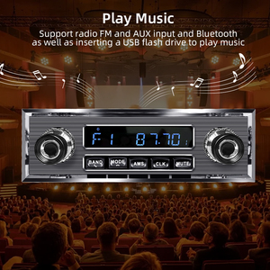 Autoradio rétro Grandnavi MP3 <span class=keywords><strong>FM</strong></span> AM USB TF avec caisson de basses pour Benz BMW - Product Image 5