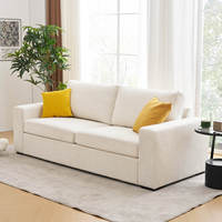 Ensemble de canapés modulaires rectangulaires modernes, ensemble de canapés modulaires minimalistes blancs modernes pour hôtel, villa, salon