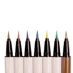 <span class=keywords><strong>Barato</strong></span> bajo MOQ alto pigmento impermeable líquido <span class=keywords><strong>delineador</strong></span> de ojos a prueba de manchas vegano brillo OEM Color <span class=keywords><strong>delineador</strong></span> de ojos - Product Image 1