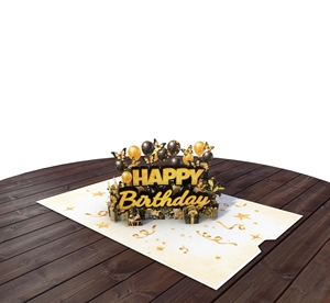 Tarjeta de Felicitación 3D Exclusiva de Feliz Cumpleaños, Impresa Digitalmente, Papel de Lujo, Diseñada y Hecha en Vietnam - Product Image 6