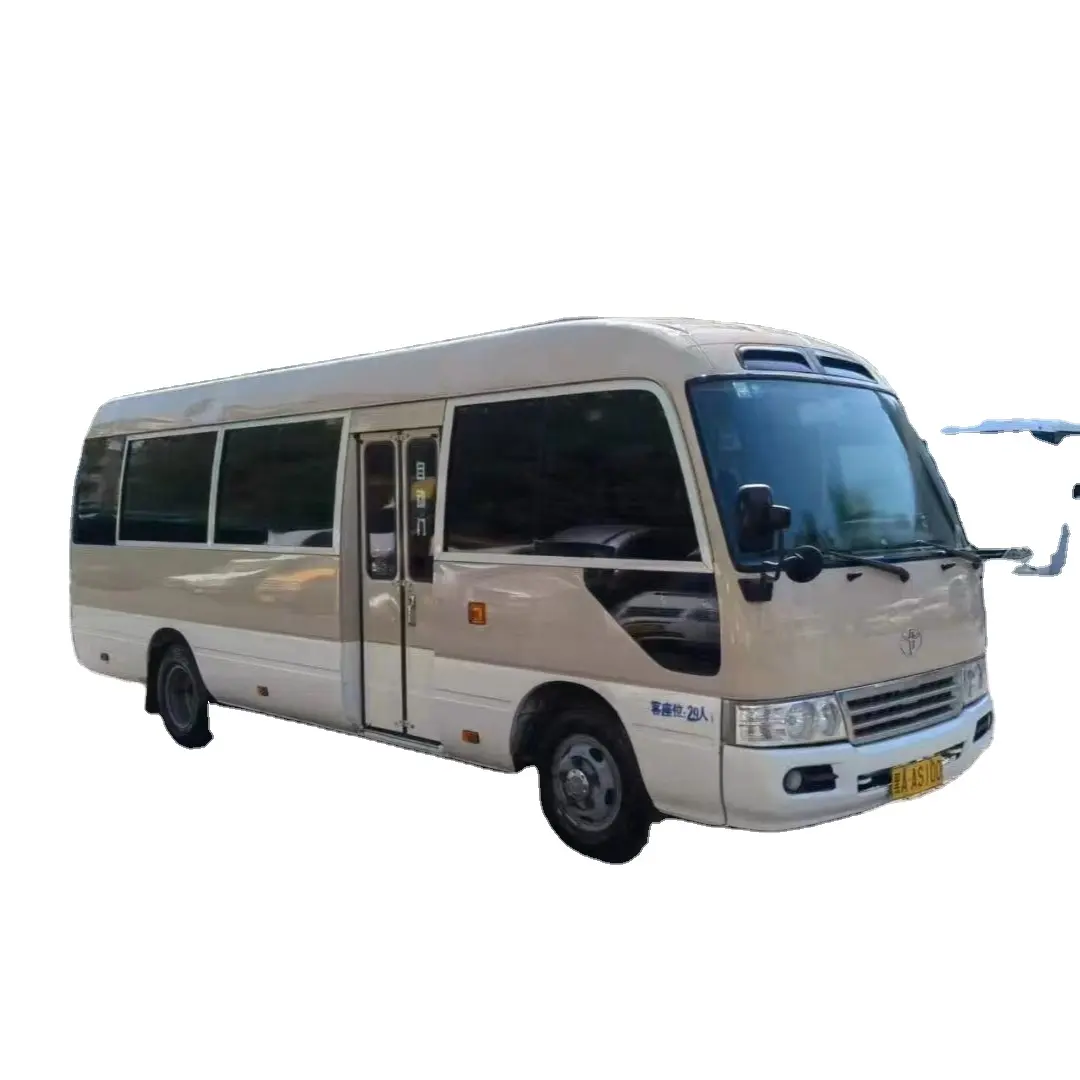 Coaster Used 29 Seats Manual Used Bus 13 Seats for Sale Gasoline Manual Transmission Euro 3 Second Hand Bus