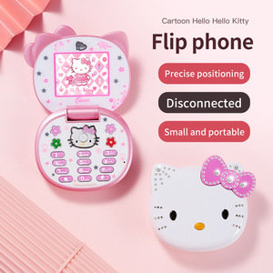 Telefono a Conchiglia K688 <span class=keywords><strong>Hello</strong></span> <span class=keywords><strong>Kitty</strong></span> Dual SIM, Adorabile Telefono Cartoon per Bambini, Mini Telefono, Regalo per Bambini - Product Image 2