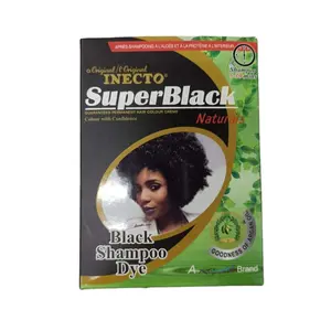 Inecto Super Zwart Hairdye Zwarte Shampoo Dye Goedheid Van Arganolie