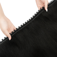 Honorhair Nouvelle Arrivée Cheveux Russes Remy à Cuticules Intactes Double Drawn Invisible Sans Retour Lace Genius Weft