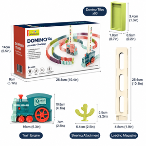 Jouet de train automatique éducatif pour enfants, véhicule de construction de blocs <span class=keywords><strong>électrique</strong></span>s, jouet interactif d'apprentissage STEM pour enfants - Product Image 5