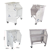Comptoir de bar pliable simple avec roulettes pour extérieur – Station de bar à cocktails pliable en promotion avec logo et éclairage LED