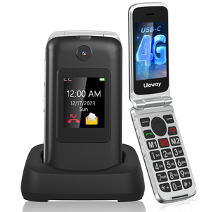 Teléfono Móvil Flip para Personas Mayores, Botones Grandes, Fácil de Usar, Melodía Inteligente, Botón SOS, USB-C, OEM, ODM, 4G, Teléfono con Funciones para Personas Mayores - Product Image 1