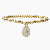 Bijoux de mode, bracelet à breloques en forme de croix et de cœur, bracelet en croix plaqué or, adapté aux femmes et aux filles