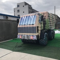 Objetivo de simulación táctica profesional ODM con carcasa reforzada de camuflaje para ejercicios inmersivos al aire libre